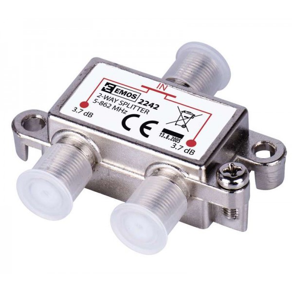 EMOS Splitter EU2242, 2-Way, 5-862mHz, 3.7dB
