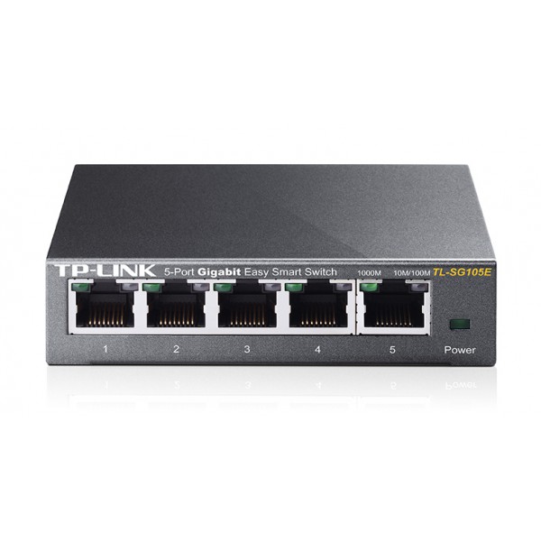 TP-LINK Easy Smart Switch TL-SG105E, 5-Port Gigabit, Ver. 5.0 TP-LINK Easy Smart Switch TL-SG105E, 5-Port Gigabit, Ver. 5.0