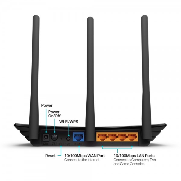TP-LINK Ασύρματο N Router TL-WR940N, 450Mbps, Ver. 6.0 TP-LINK Ασύρματο N Router TL-WR940N, 450Mbps, Ver. 6.0