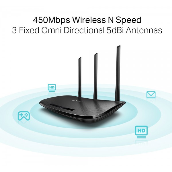TP-LINK Ασύρματο N Router TL-WR940N, 450Mbps, Ver. 6.0 TP-LINK Ασύρματο N Router TL-WR940N, 450Mbps, Ver. 6.0