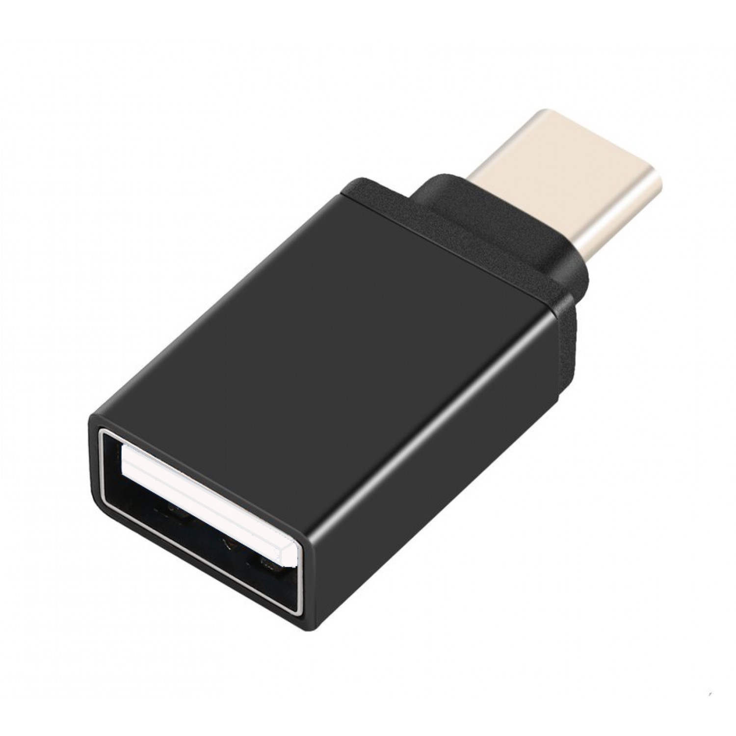 POWERTECH Adapter USB Type-C male σε USB 2.0 female, μαύρο