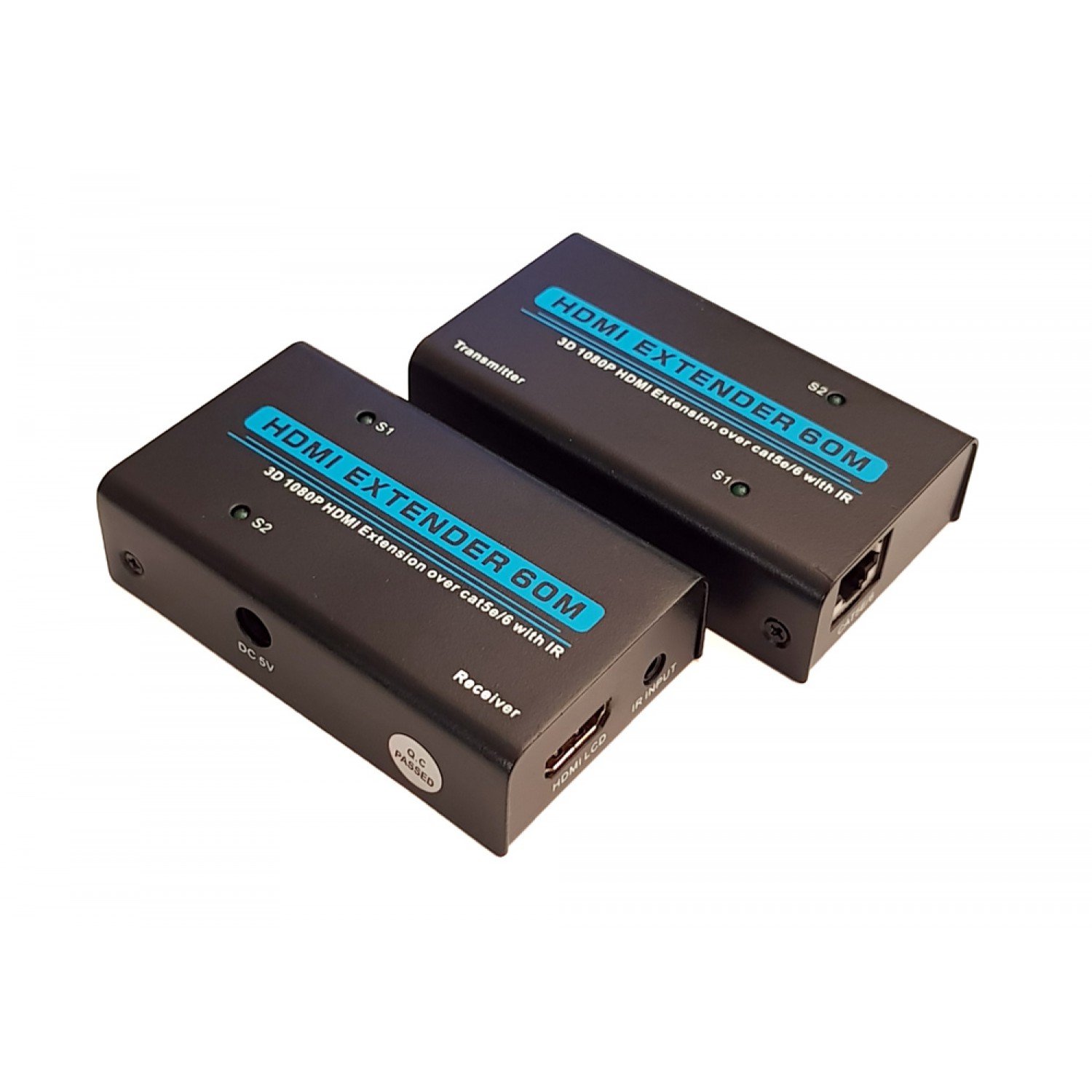 POWERTECH HDMI Video Extender CAB-H074 μέσω cat-5e/cat-6e, 1080p, 60m
