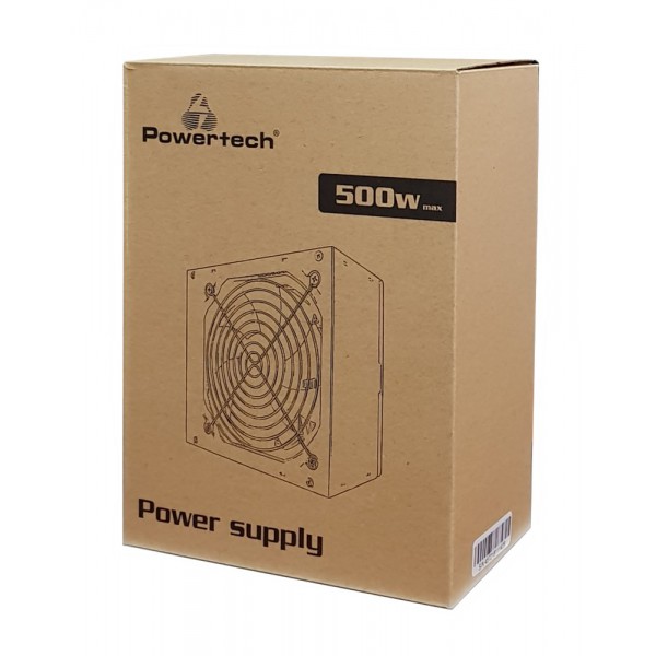 POWERTECH τροφοδοτικό PT-904, 500W, 120mm Fan POWERTECH τροφοδοτικό PT-904, 500W, 120mm Fan