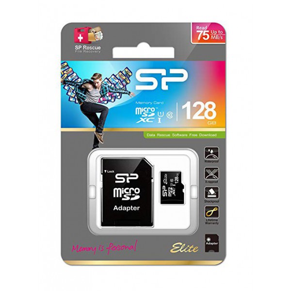 SILICON POWER κάρτα μνήμης MicroSDXC USH-1, 128GB, Class 10