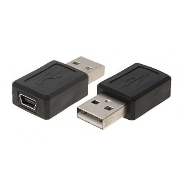 POWERTECH αντάπτορας USB σε USB Mini θηλυκό CAB-U111, μαύρος POWERTECH αντάπτορας USB σε USB Mini θηλυκό CAB-U111, μαύρος