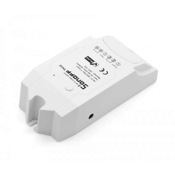 SONOFF Smart Διακόπτης TH10, υγρασίας - θερμοκρασίας, 10A, WiFi, λευκό