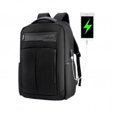 ARCTIC HUNTER τσάντα πλάτης B00121C-BK με θήκη laptop 15.6", μαύρη