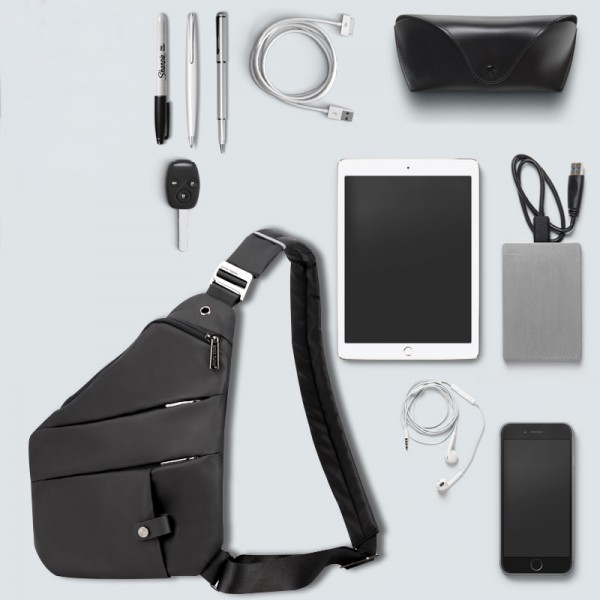 ARCTIC HUNTER τσάντα crossbody XB00041-BK, μαύρη