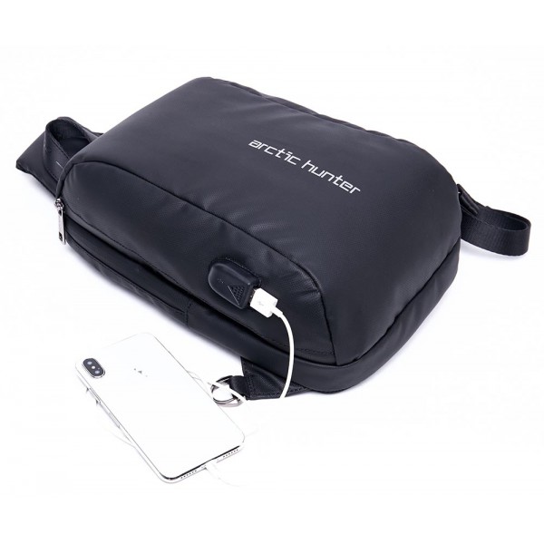 ARCTIC HUNTER Τσάντα Crossbody XB-00081-BK, USB, μαύρη ARCTIC HUNTER Τσάντα Crossbody XB-00081-BK, USB, μαύρη