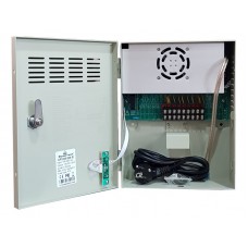 POWERTECH τροφοδοτικό CP1209-20A-B για CCTV-Alarm, DC12V 20A, 9 κανάλια