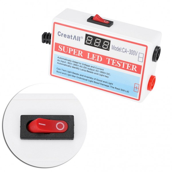 Super LED Tester CA-300S με οθόνη, 24W 30/50mA