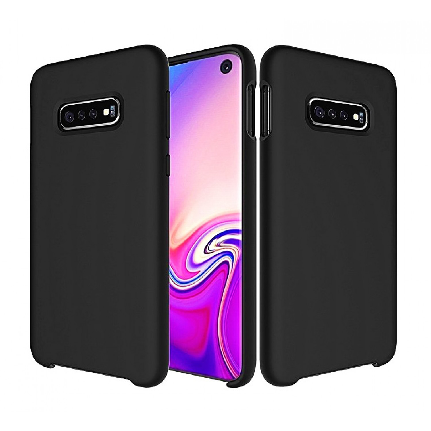 POWERTECH Θήκη Silicon Velvet για Samsung Galaxy S10e/lite, μαύρη