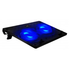 POWERTECH Βάση & ψύξη laptop PT-739 έως 17", 2x 120mm fan, LED, μαύρο