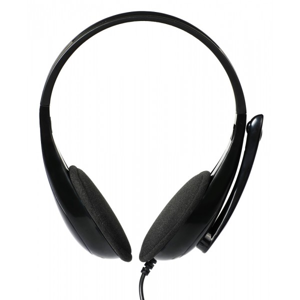 POWERTECH Headphones με μικρόφωνο PT-734 105dB, 40mm, 3.5mm, 1.8m, μαύρο POWERTECH Headphones με μικρόφωνο PT-734 105dB, 40mm, 3.5mm, 1.8m, μαύρο