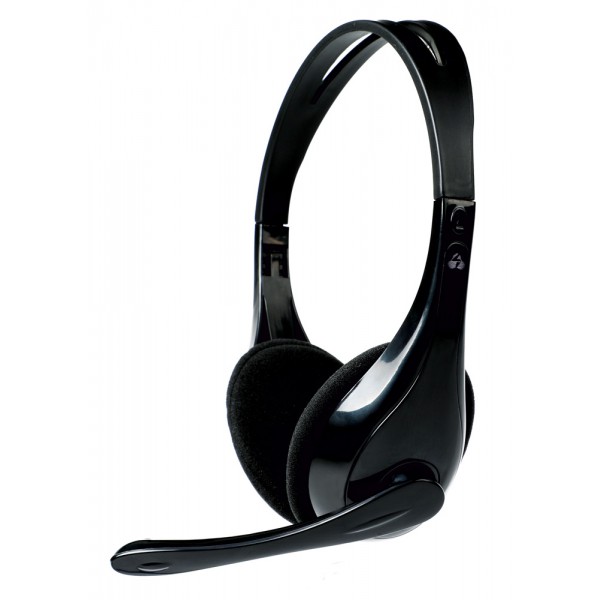 POWERTECH Headphones με μικρόφωνο PT-734 105dB, 40mm, 3.5mm, 1.8m, μαύρο POWERTECH Headphones με μικρόφωνο PT-734 105dB, 40mm, 3.5mm, 1.8m, μαύρο