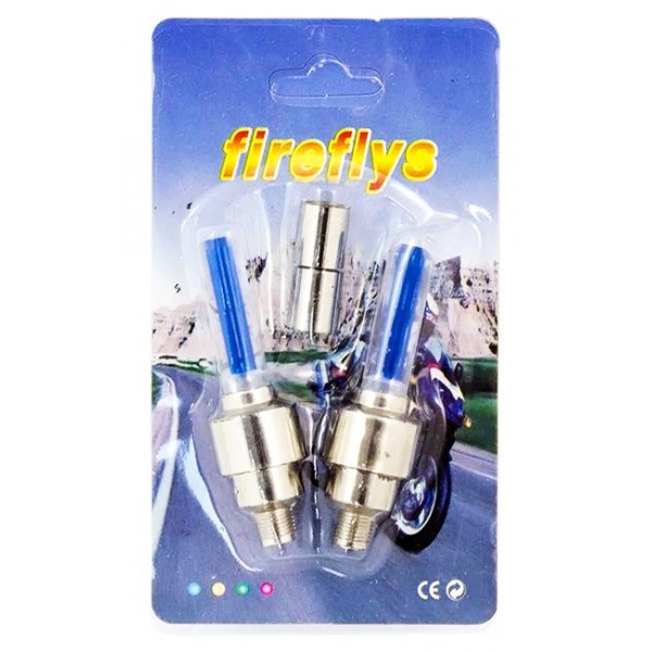 Καπάκι βαλβίδας ποδηλάτου AG304A, LED, 6.5cm, 2τμχ, μπλέ