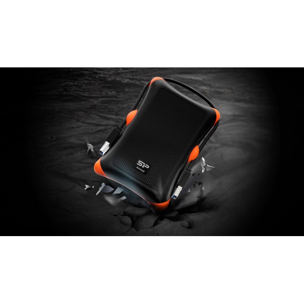 SILICON POWER εξωτερικός HDD Armor A30, 1TB, USB 3.1, μαύρος