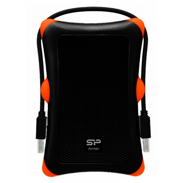 SILICON POWER εξωτερικός HDD Armor A30, 1TB, USB 3.1, μαύρος