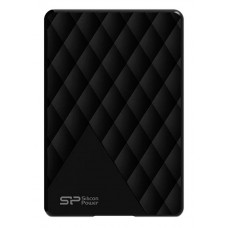 SILICON POWER εξωτερικός HDD 1TB Diamond D06, USB 3.0, Black
