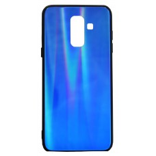 POWERTECH Θήκη Aurora Glass για Samsung A6 Plus 2018, σκούρο μπλέ