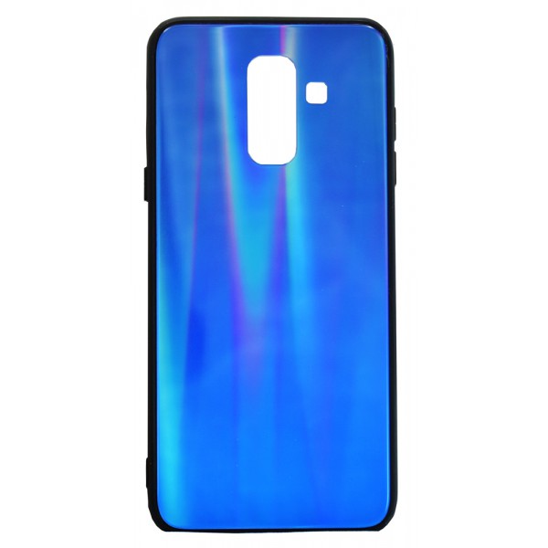 POWERTECH Θήκη Aurora Glass για Samsung A6 Plus 2018, σκούρο μπλέ POWERTECH Θήκη Aurora Glass για Samsung A6 Plus 2018, σκούρο μπλέ