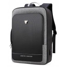 ARCTIC HUNTER τσάντα πλάτης B00227-DG με θήκη laptop 17", σκουρο γκρι