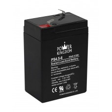POWER KINGDOM μπαταρία μολύβδου PS4.5-6, 6V 4.5Ah