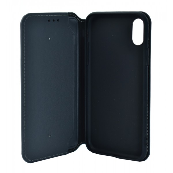 POWERTECH Θήκη Slim  Leather για iPhone X/XS, γκρι