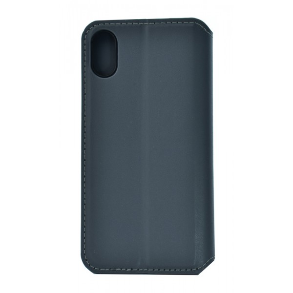 POWERTECH Θήκη Slim  Leather για iPhone X/XS, γκρι