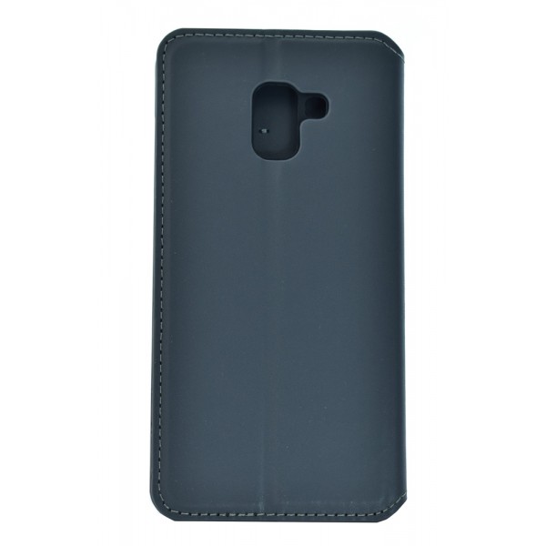 POWERTECH Θήκη Slim Leather για Samsung A8 plus 2018, γκρι POWERTECH Θήκη Slim Leather για Samsung A8 plus 2018, γκρι