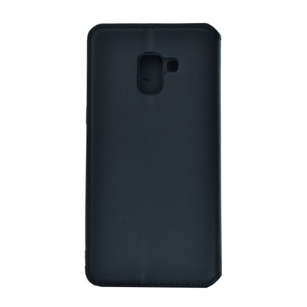 POWERTECH Θήκη Slim Leather για Samsung A8 plus 2018, μαύρη POWERTECH Θήκη Slim Leather για Samsung A8 plus 2018, μαύρη