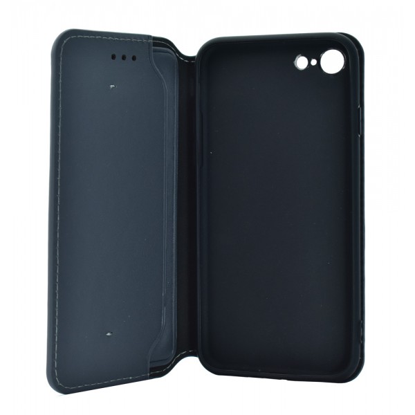 POWERTECH Θήκη Slim Leather για iPhone 7/8, γκρι
