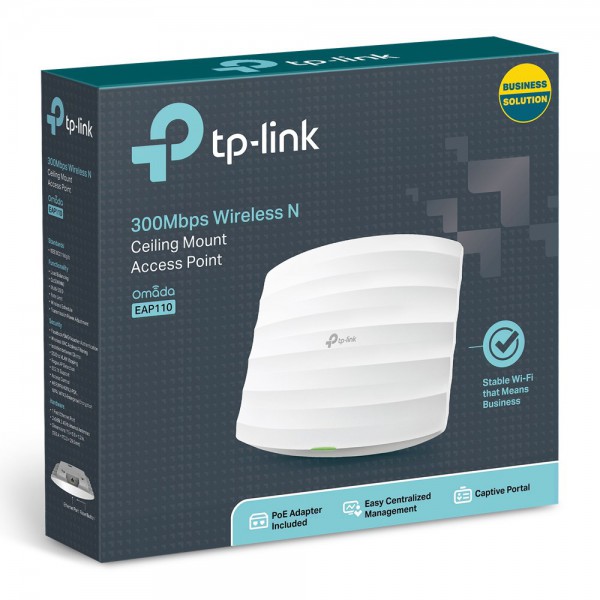 TP-LINK 300Mbps Wireless N Ceiling Mount Access Point EAP110, Ver. 4.0 TP-LINK 300Mbps Wireless N Ceiling Mount Access Point EAP110, Ver. 4.0