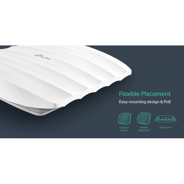 TP-LINK 300Mbps Wireless N Ceiling Mount Access Point EAP110, Ver. 4.0 TP-LINK 300Mbps Wireless N Ceiling Mount Access Point EAP110, Ver. 4.0