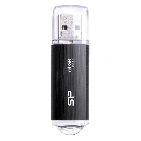 SILICON POWER USB Flash Drive Blaze B02, 64GB, USB 3.2, μαύρο SILICON POWER USB Flash Drive Blaze B02, 64GB, USB 3.2, μαύρο