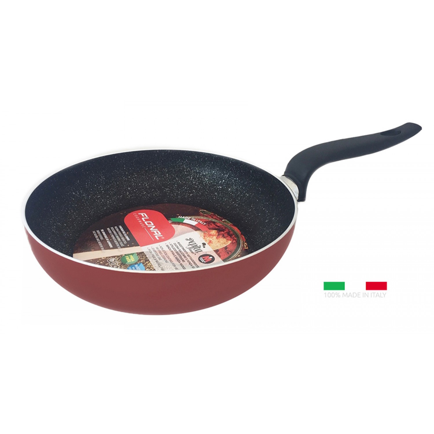 FLONAL Τηγάνι βαθύ αντικολλητικό Pepita Granit 24cm με λαβή βακελίτη FLONAL Τηγάνι βαθύ αντικολλητικό Pepita Granit 24cm με λαβή βακελίτη