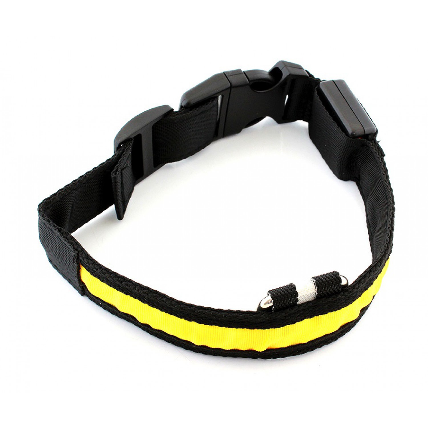 Περιλαίμιο σκύλου AG232B με φωτισμό LED, 34-44cm, μαύρο/κίτρινο Περιλαίμιο σκύλου AG232B με φωτισμό LED, 34-44cm, μαύρο/κίτρινο