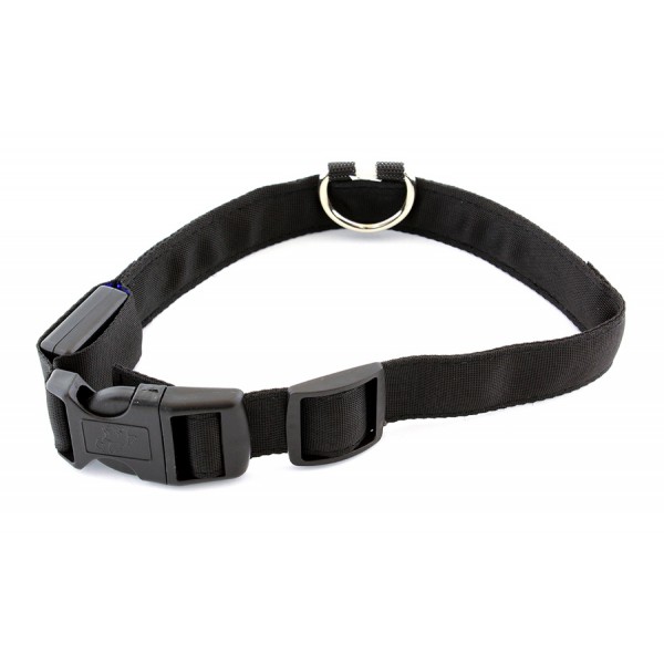 Περιλαίμιο σκύλου AG232A με φωτισμό LED, 34-44cm, μαύρο/μπλε Περιλαίμιο σκύλου AG232A με φωτισμό LED, 34-44cm, μαύρο/μπλε