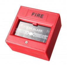 Μπουτόν αναγγελίας πυρκαγιάς DS-911R με κλειδί επαναφοράς, κόκκινο