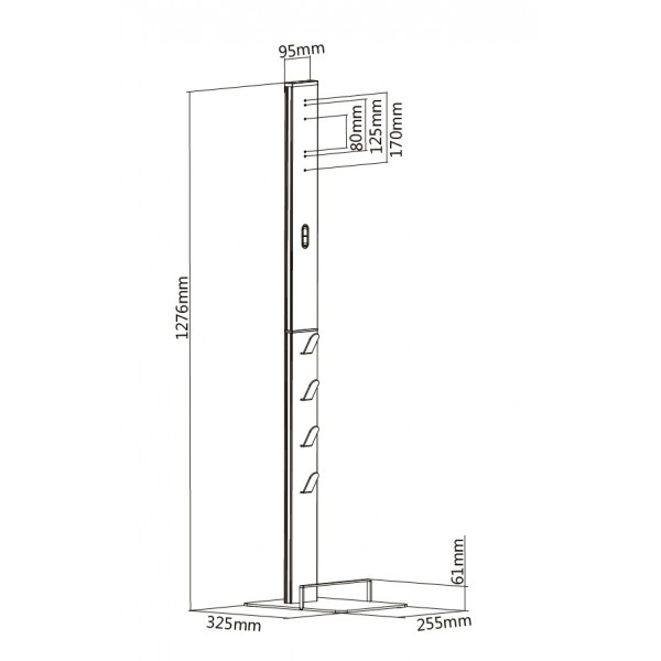 BRATECK Επιδαπέδια βάση αλουμινίου HAB-01 για σκούπες Dyson BRATECK Επιδαπέδια βάση αλουμινίου HAB-01 για σκούπες Dyson