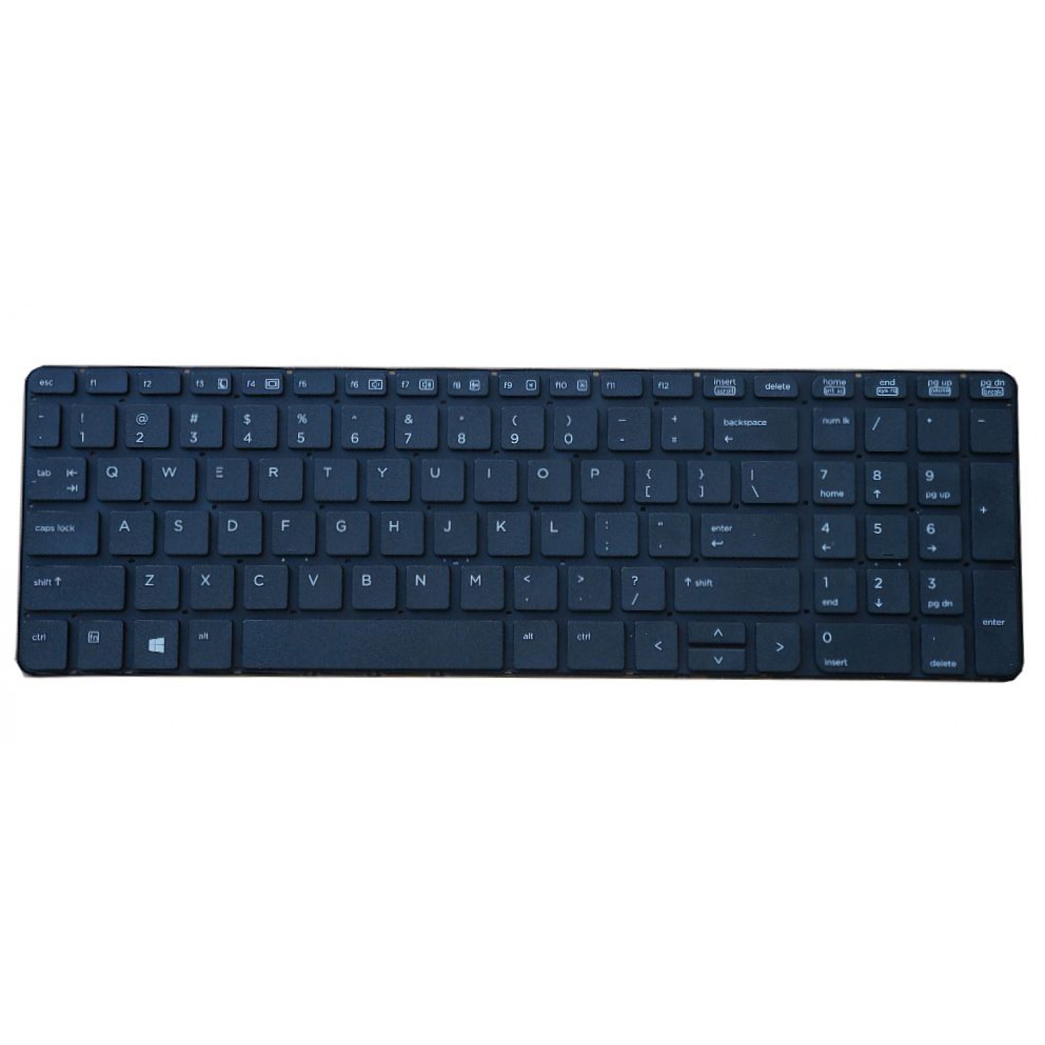 Πληκτρολόγιο για HP 250 G3/255 G3/256 G3, US, χωρίς frame, μαύρο