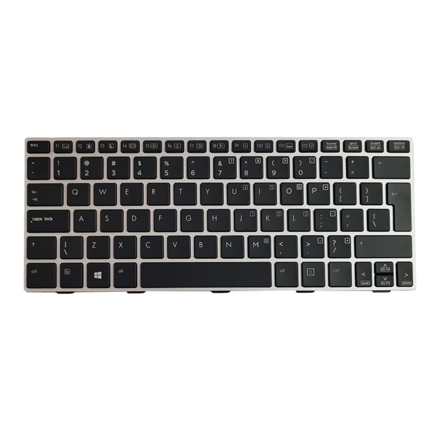 Πληκτρολόγιο για HP EliteBook Revolve 810 G1-G2-G3, μαύρο