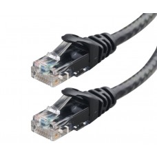 POWERTECH καλώδιο δικτύου CAB-N005, Cat 5e U/UTP, CCA 26AWG, 7m, μαύρο