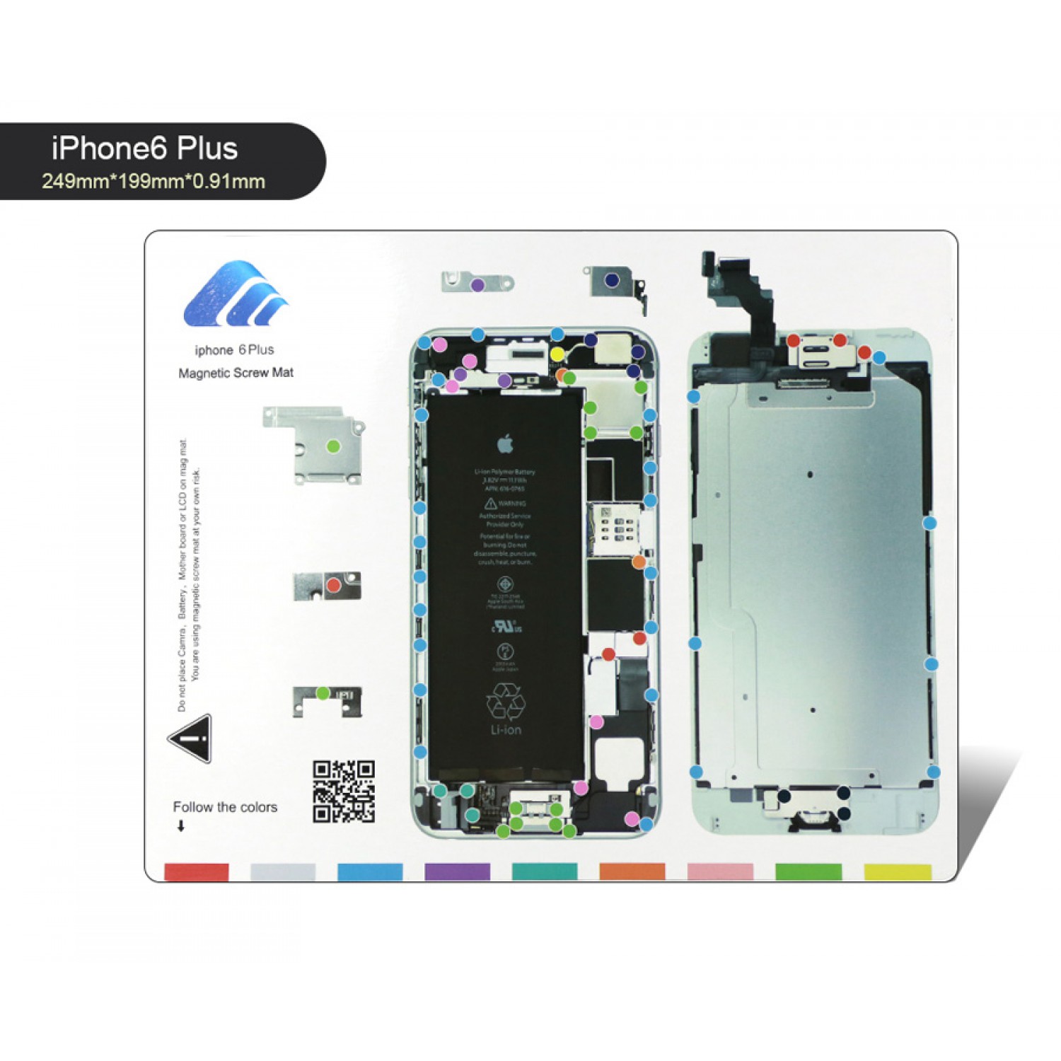 BEST Μαγνητικό υπόστρωμα διαχείρισης βιδών BST-111-IP6P, iPhone 6 Plus BEST Μαγνητικό υπόστρωμα διαχείρισης βιδών BST-111-IP6P, iPhone 6 Plus