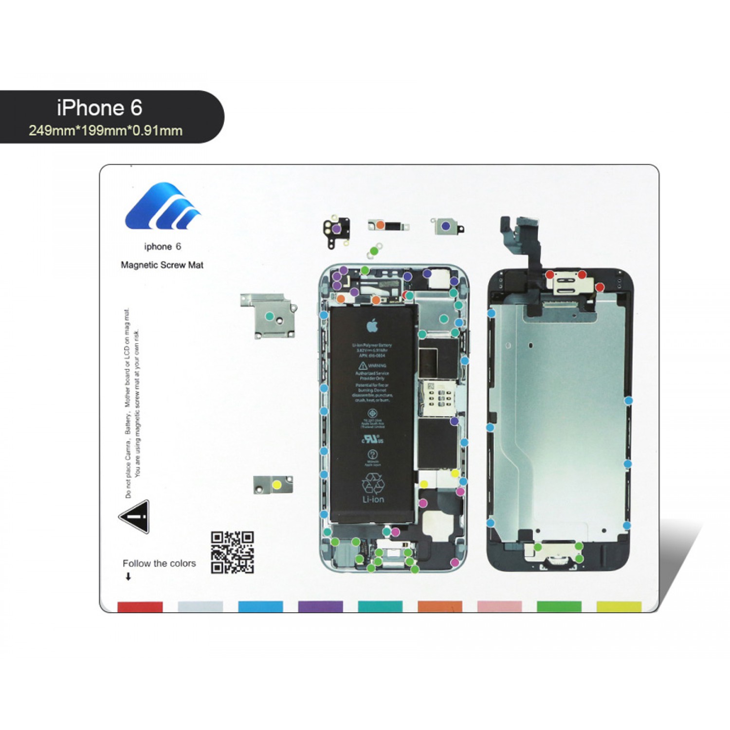 BEST Μαγνητικό υπόστρωμα διαχείρισης βιδών BST-111-IP6, για iPhone 6 BEST Μαγνητικό υπόστρωμα διαχείρισης βιδών BST-111-IP6, για iPhone 6