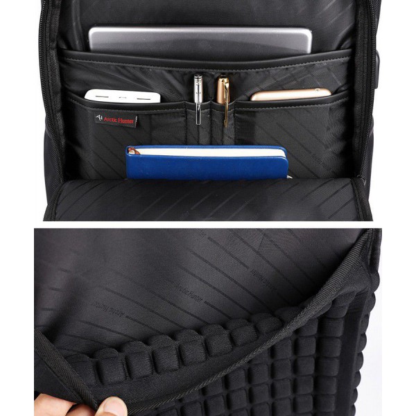 ARCTIC HUNTER τσάντα πλάτης B00113C-BK με θήκη laptop 15.6", USB, μαύρη ARCTIC HUNTER τσάντα πλάτης B00113C-BK με θήκη laptop 15.6", USB, μαύρη