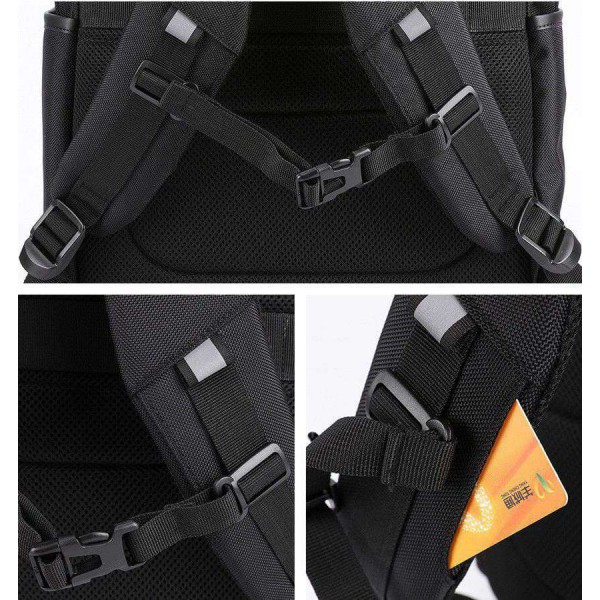 ARCTIC HUNTER τσάντα πλάτης B00113C-GY με θήκη laptop 15.6", USB, γκρι