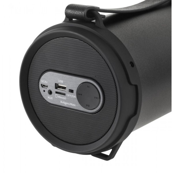 KRUGER&MATZ Φορητό ηχείο JOY 12W, bluetooth, FM, USB, MicroSD, 1500mAh KRUGER&MATZ Φορητό ηχείο JOY 12W, bluetooth, FM, USB, MicroSD, 1500mAh