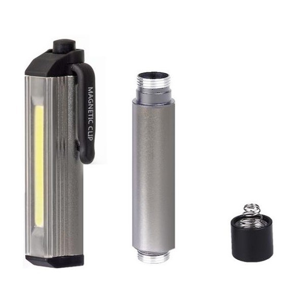 Φακός LED URZ0868 με μαγνητική βάση και κλιπ, μεταλλικός Φακός LED URZ0868 με μαγνητική βάση και κλιπ, μεταλλικός