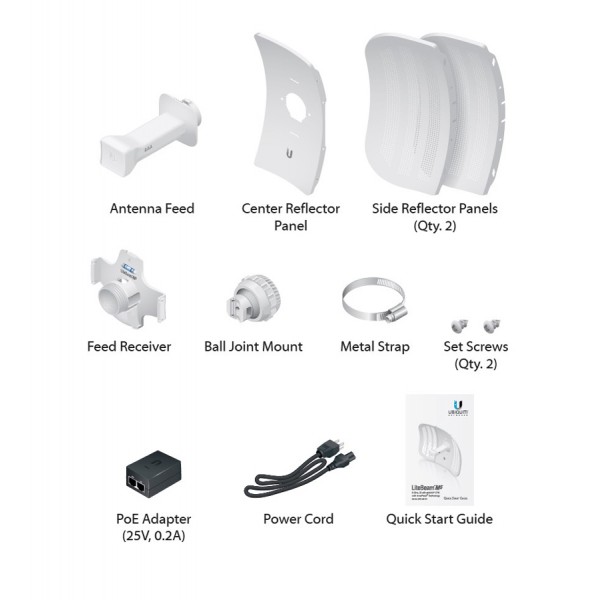 UBIQUITI LiteBeam M5 airMAX CPE Access Point LBE-M5-23, 23dBi, 5GHz UBIQUITI LiteBeam M5 airMAX CPE Access Point LBE-M5-23, 23dBi, 5GHz
